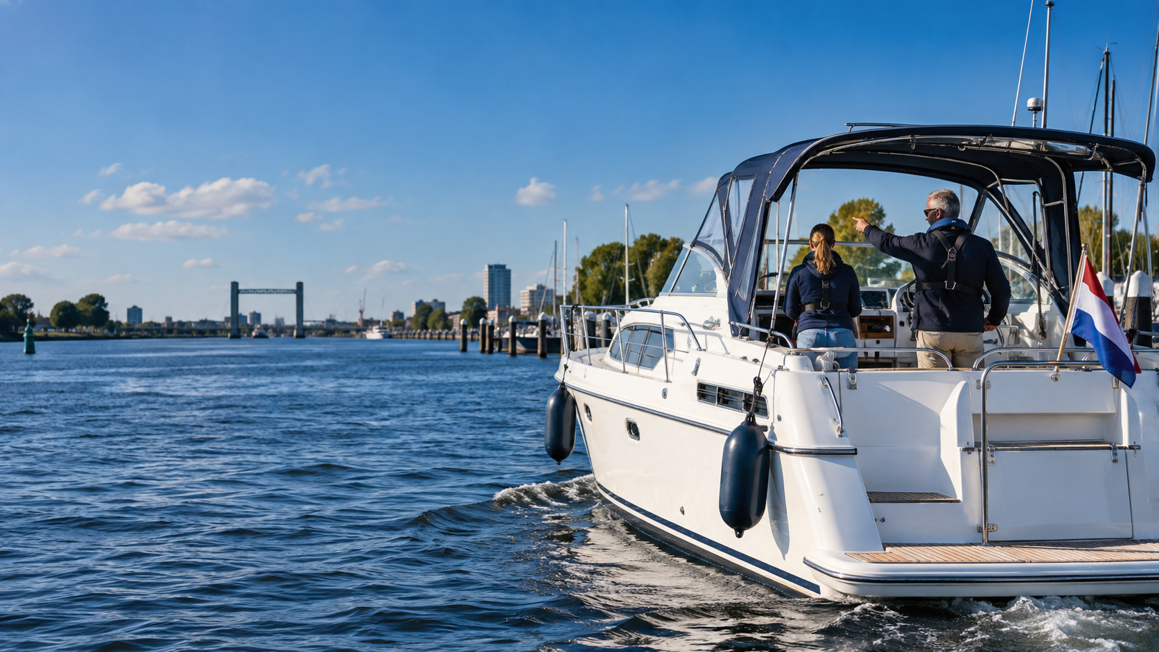 Vaartraining op het water